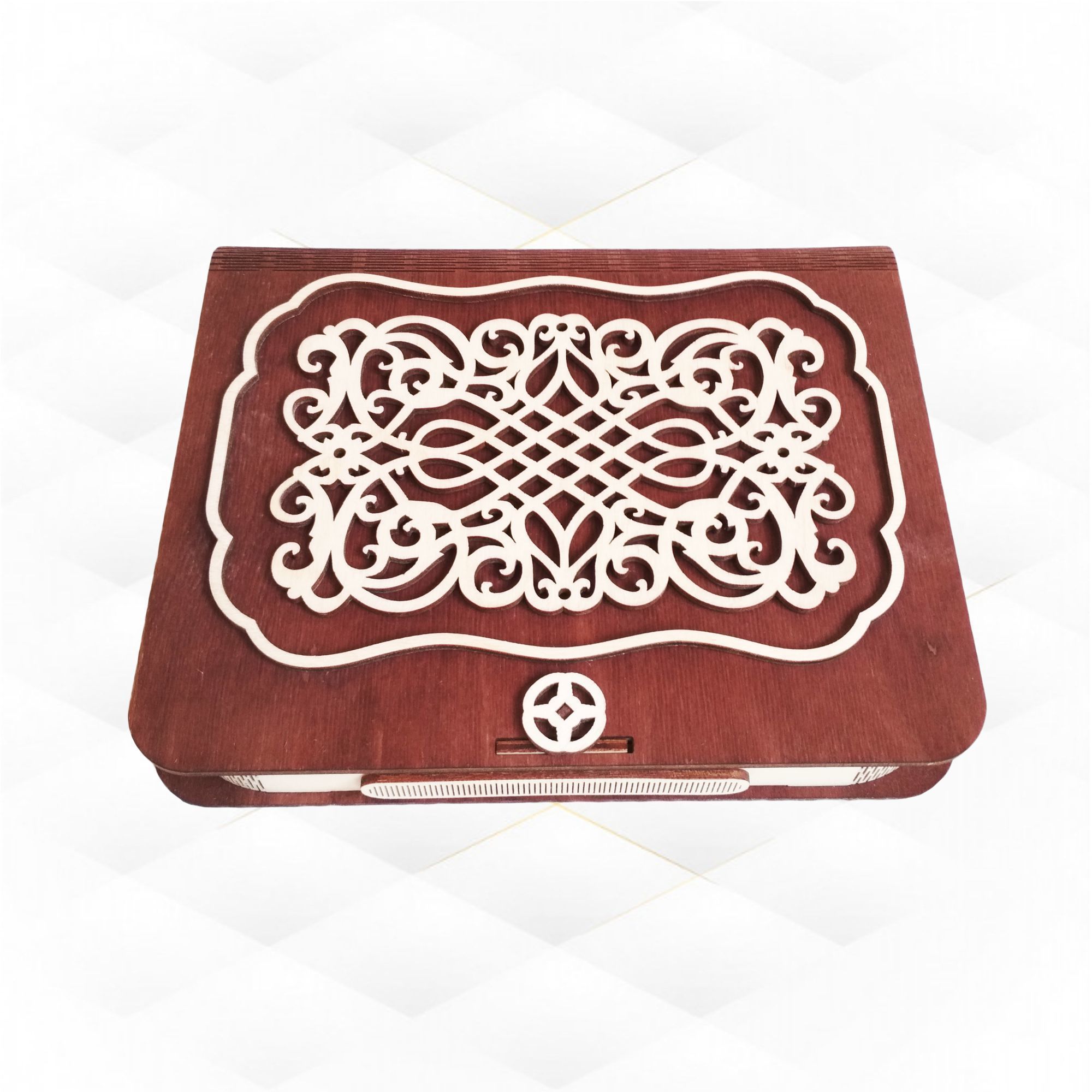 Album with pattern ready use laser cut files 3D print model_5