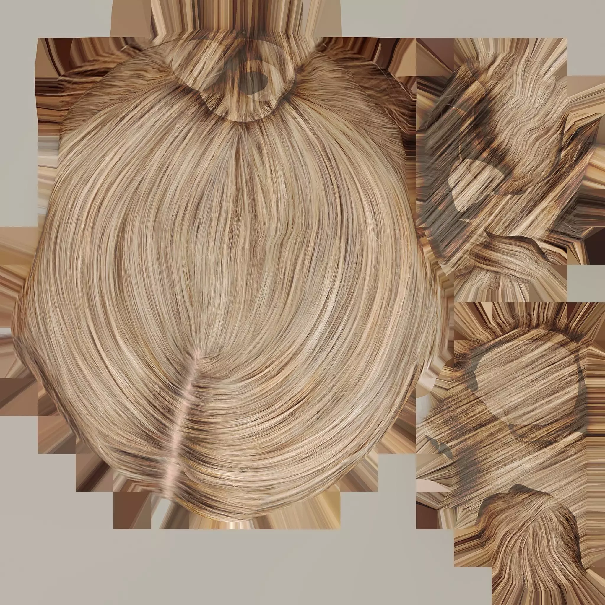 ladies biker jacket Low-poly 3D model_43