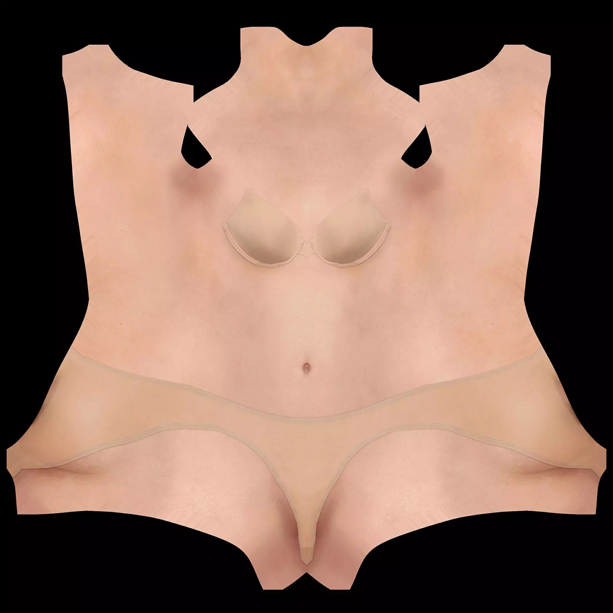 ladies biker jacket Low-poly 3D model_33