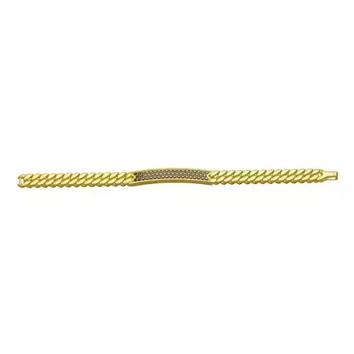 Black Diamond Cuban Chain Bracelet