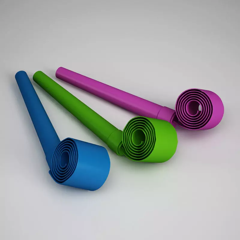 Party Whistle 03 3D model_0