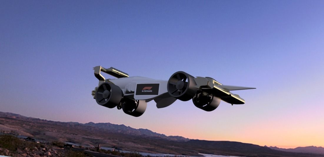 F1 in School Car Model 3D print model_1