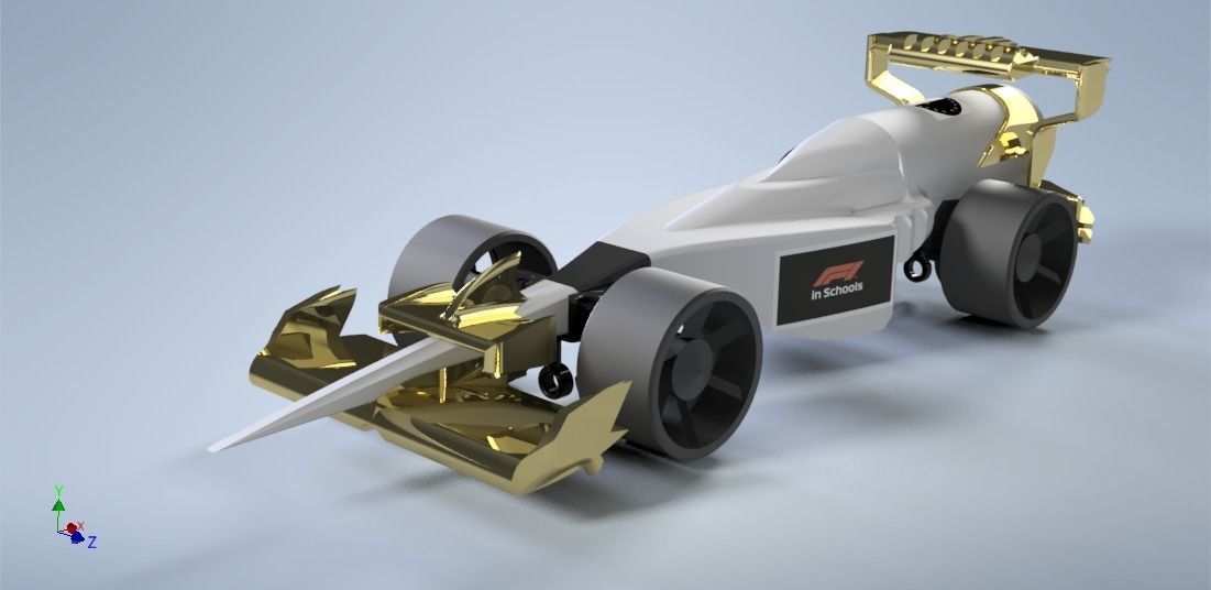 F1 in School Car Model 3D print model_2