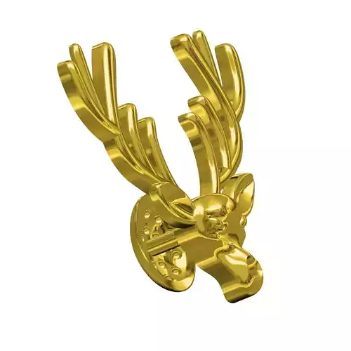 Deer Head Collar Clip