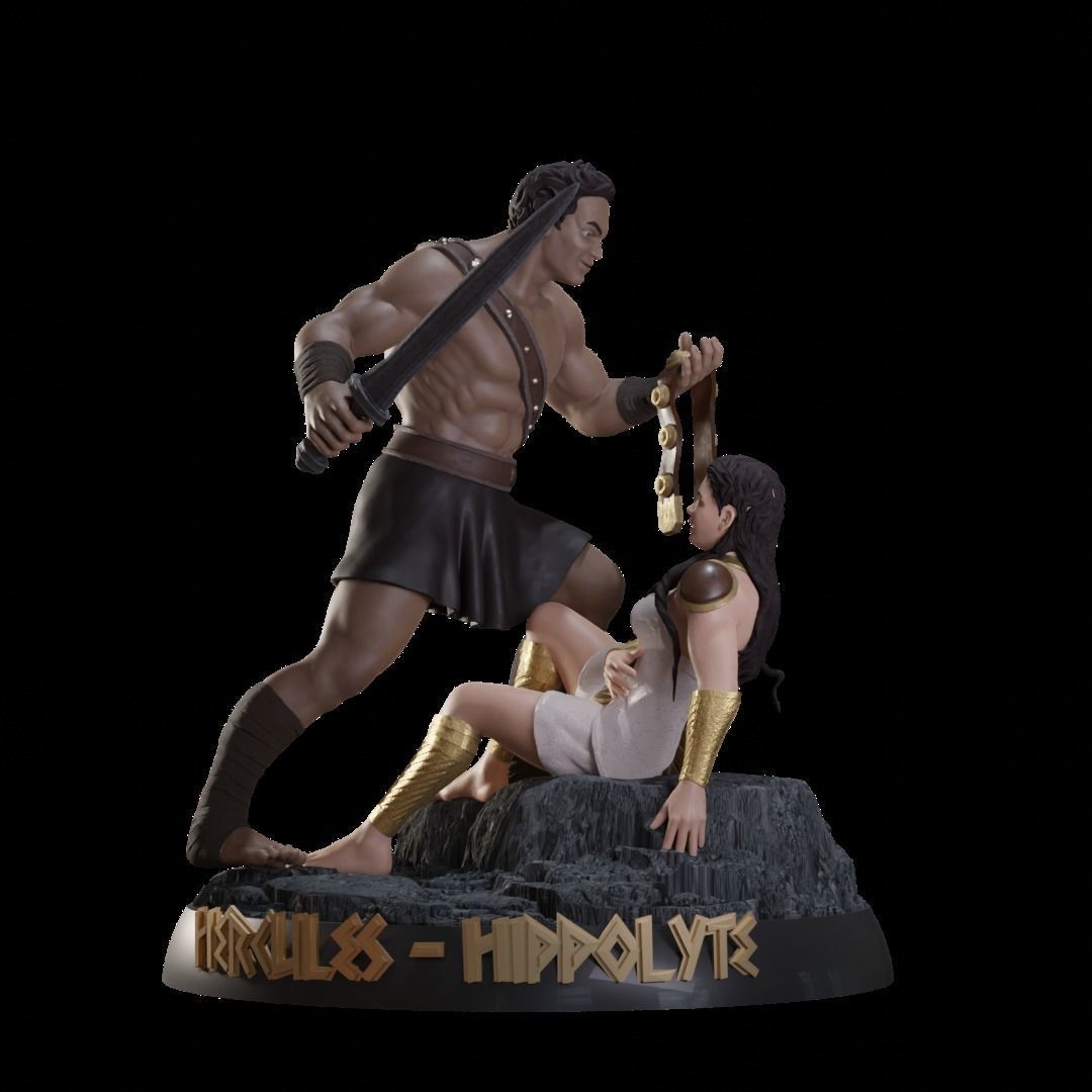 Hercules and Hippolyte 3D print model_4
