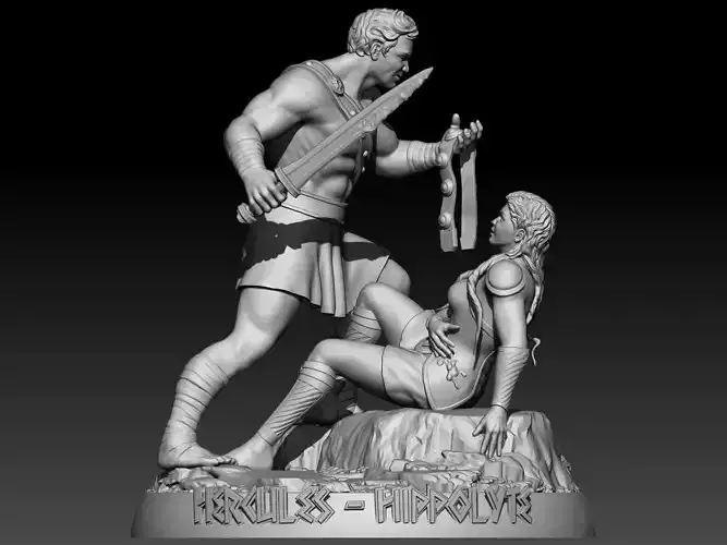 Hercules and Hippolyte 3D print model