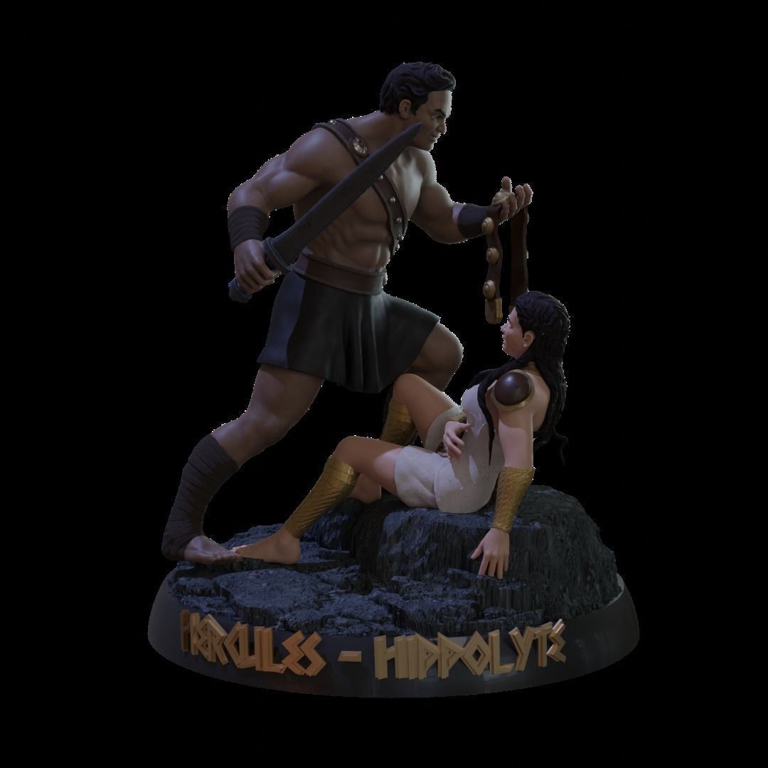 Hercules and Hippolyte 3D print model_3