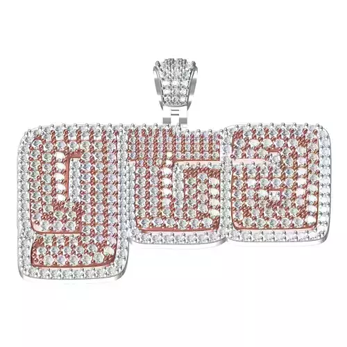 Unique Fully Diamond Plated GTA Pendant