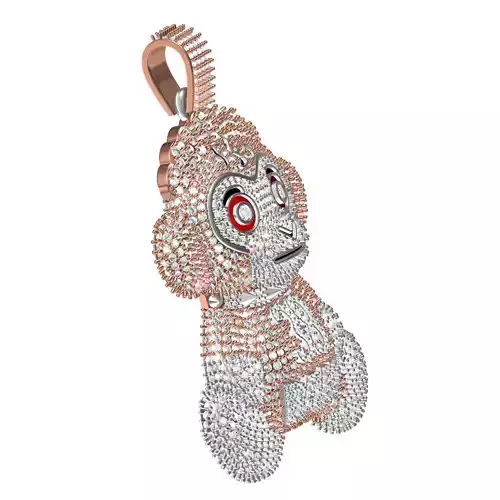 Baby Monkey Diamond Hip Hop Pendant