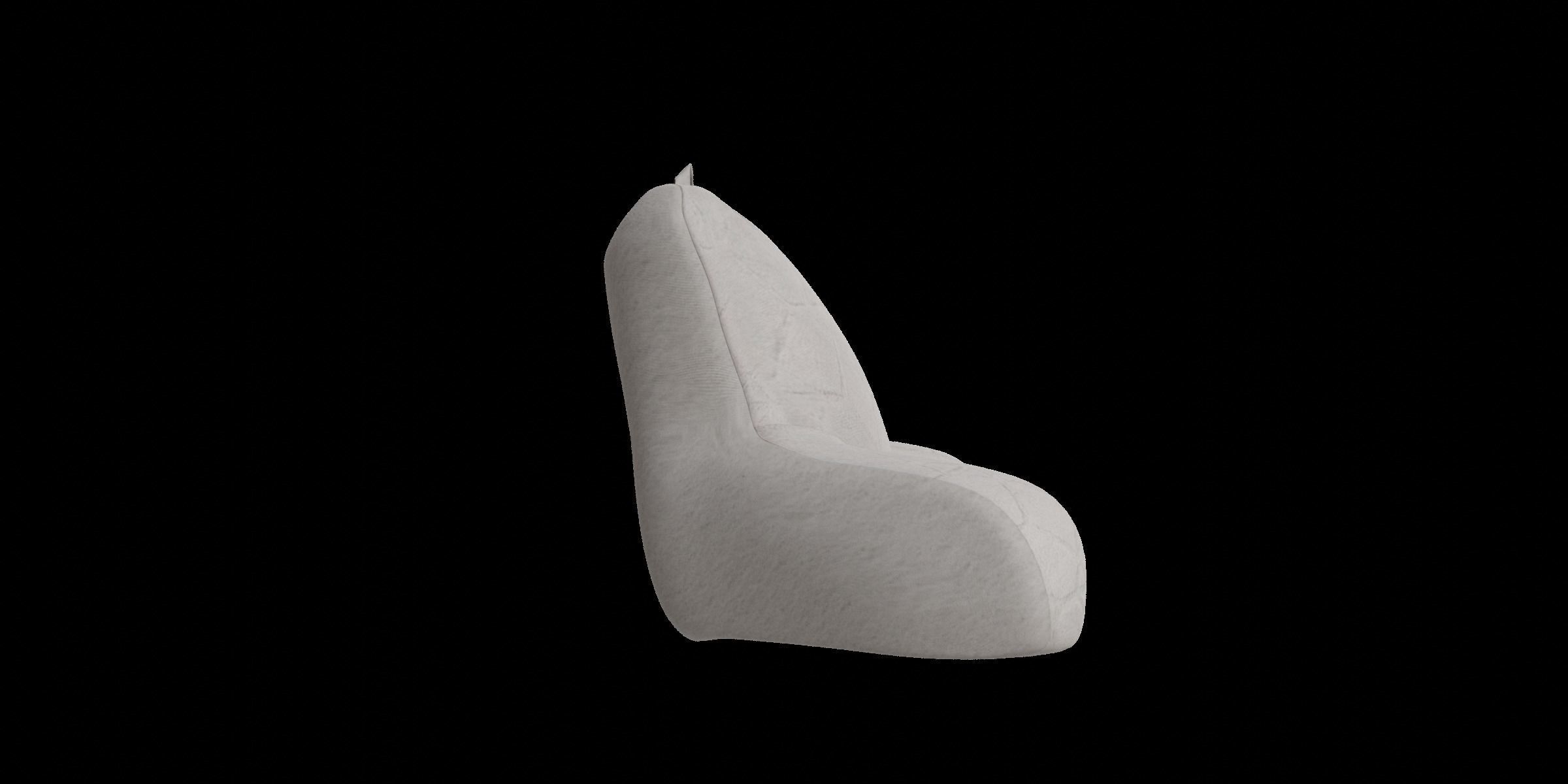 Gray Backrest Pillow Low-poly 3D model_5