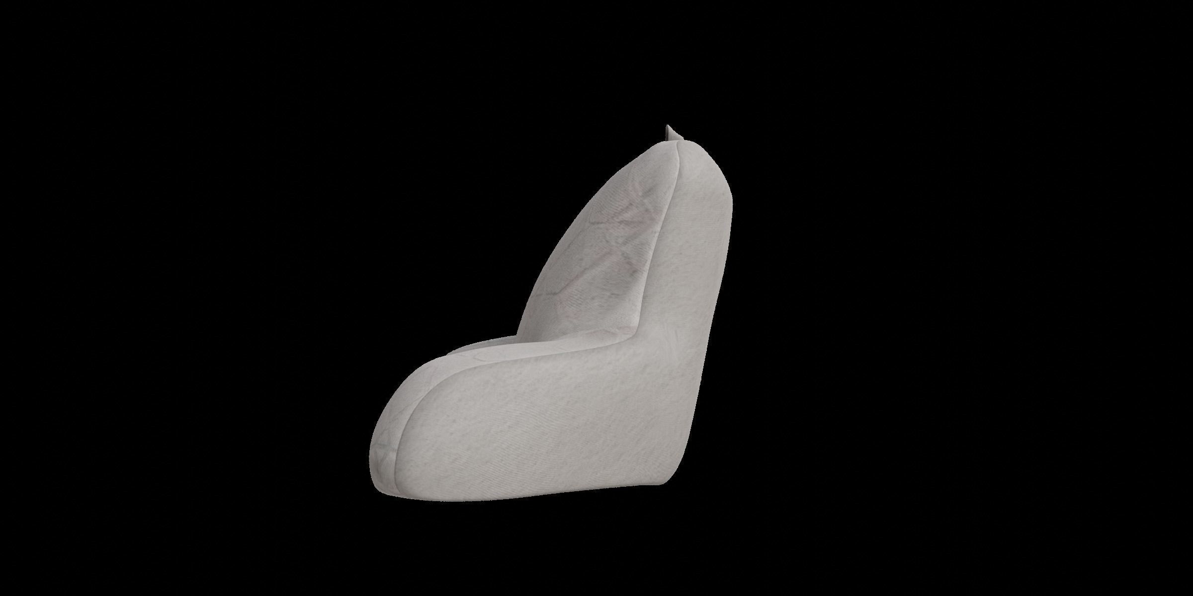 Gray Backrest Pillow Low-poly 3D model_7