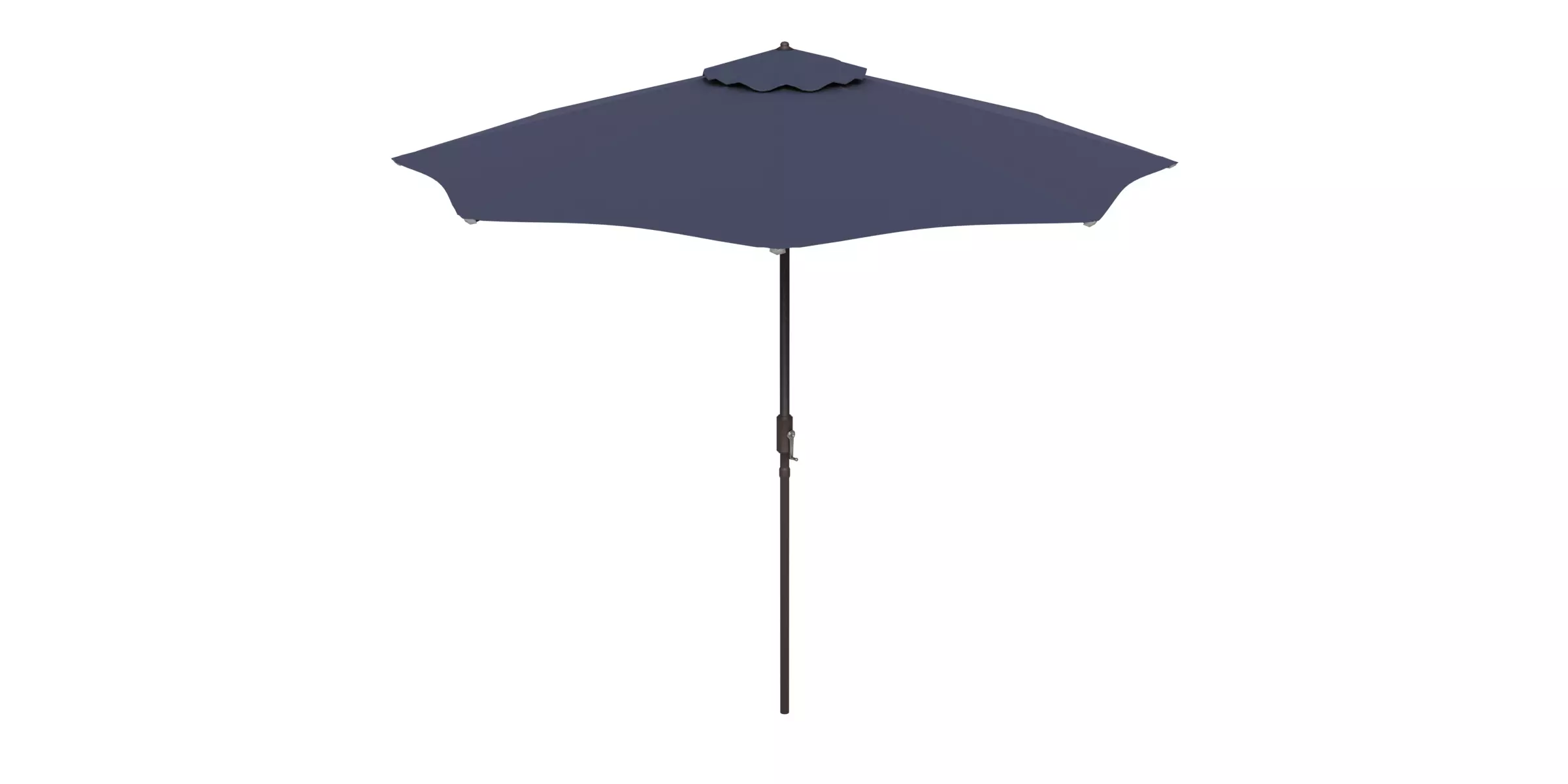 Blue Outdoor Umbrella Low-poly 3D model
