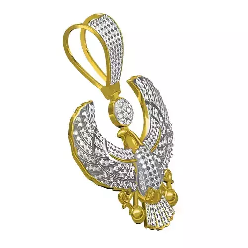 Antique Diamond Eagle Pendant