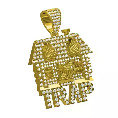 The Trap House Diamond Hip Hop Pendant