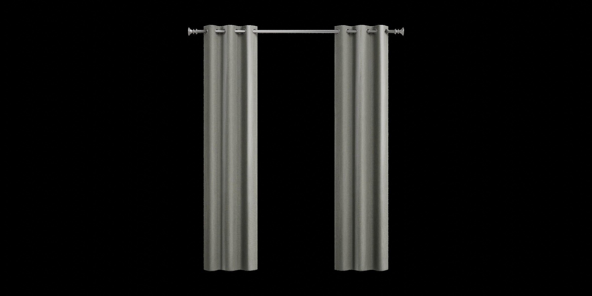 Slightly Glossy Polyeste Curtain Low-poly 3D model_4