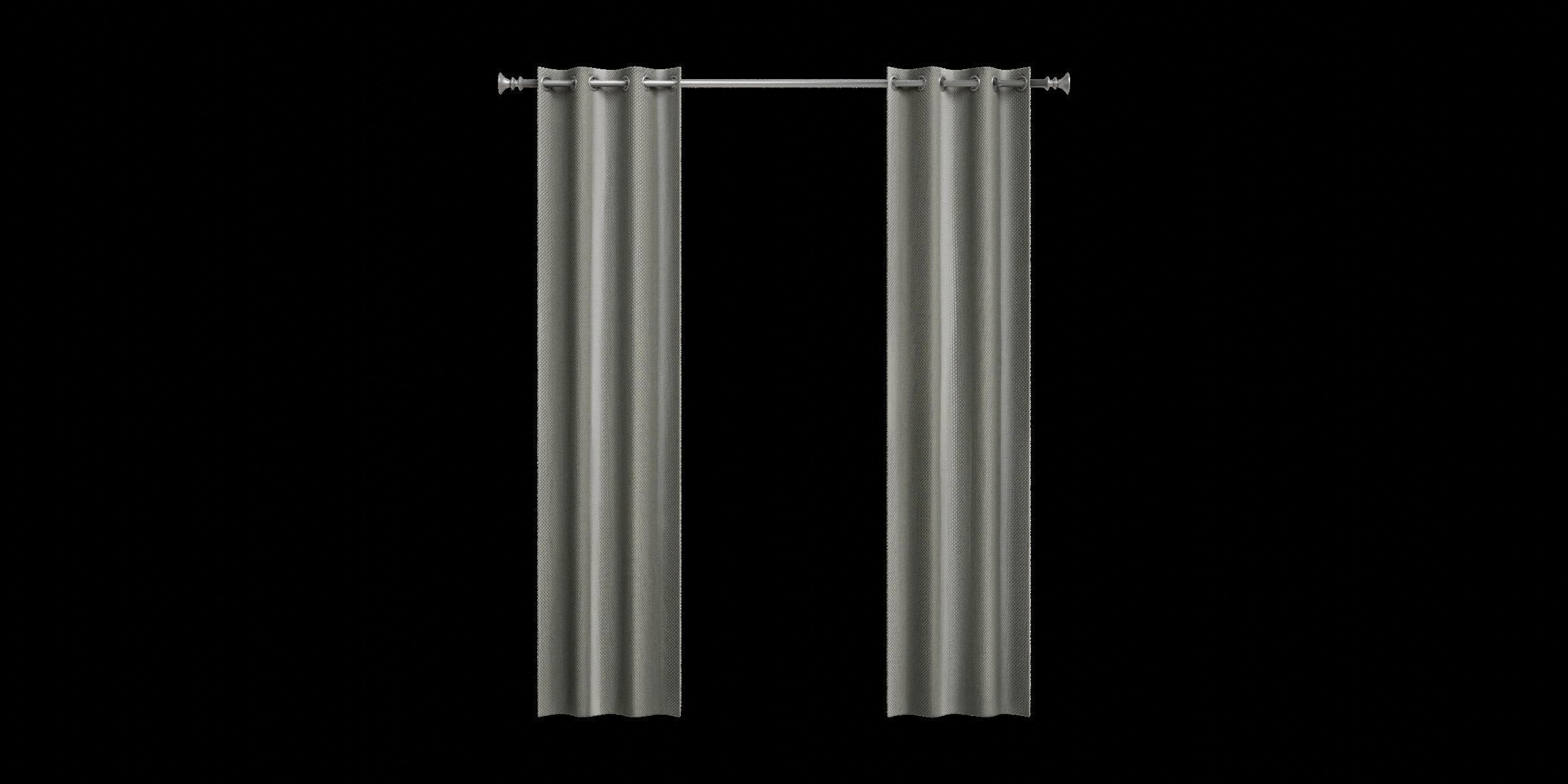 Slightly Glossy Polyeste Curtain Low-poly 3D model_6