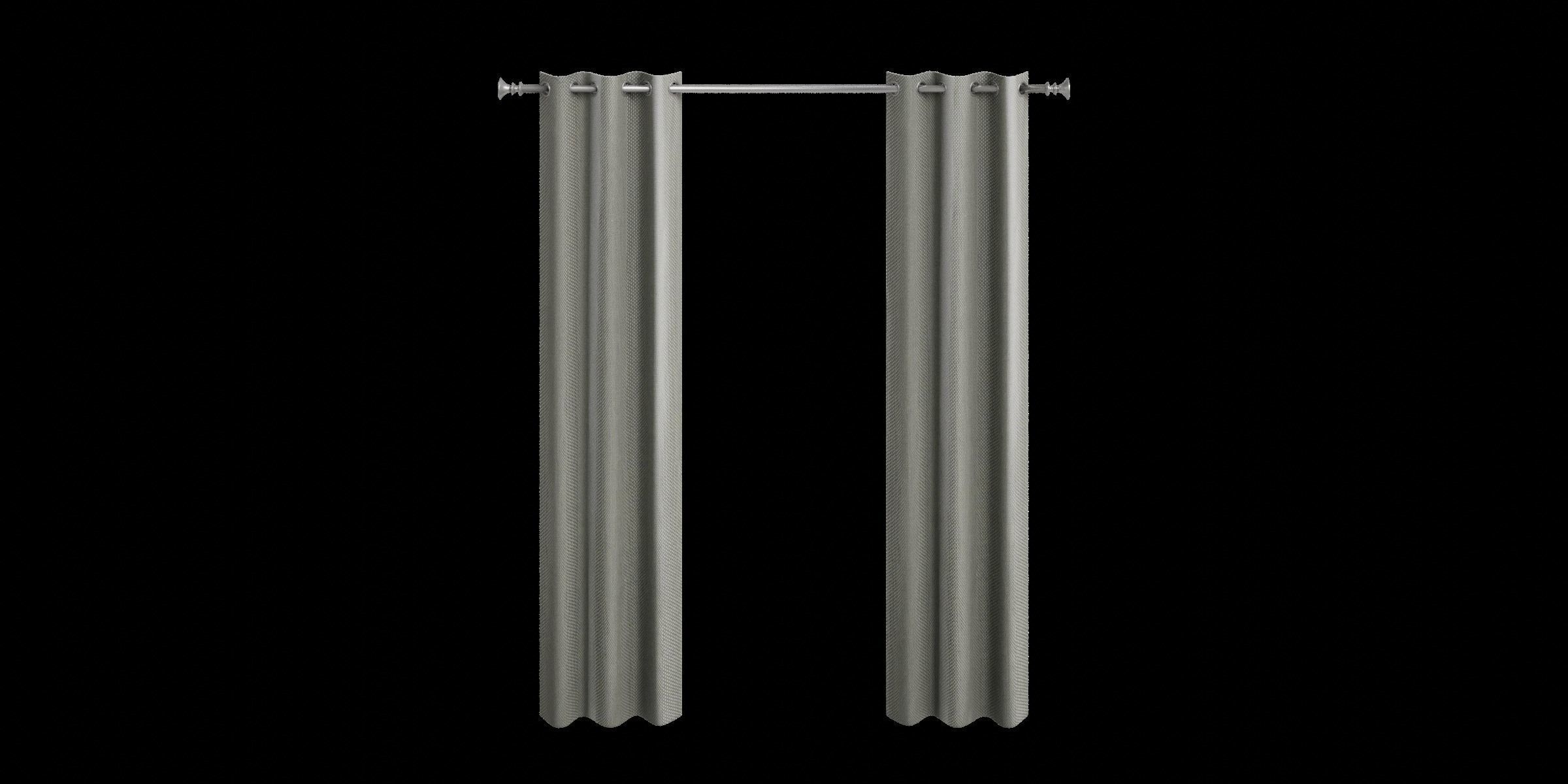 Slightly Glossy Polyeste Curtain Low-poly 3D model_8