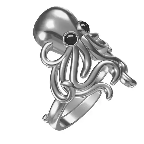 Antique Octopus Hip Hop Ring