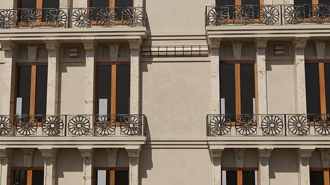 Classical Architecture Apartment 3D model 5