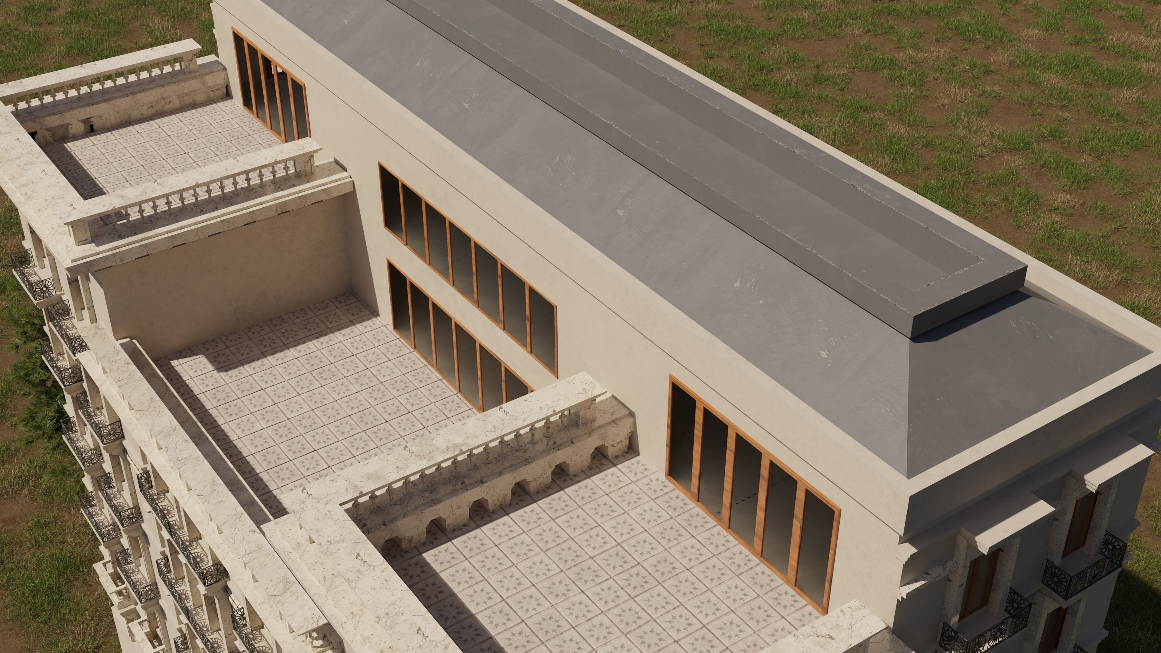 Classical Architecture Apartment 3D model_7