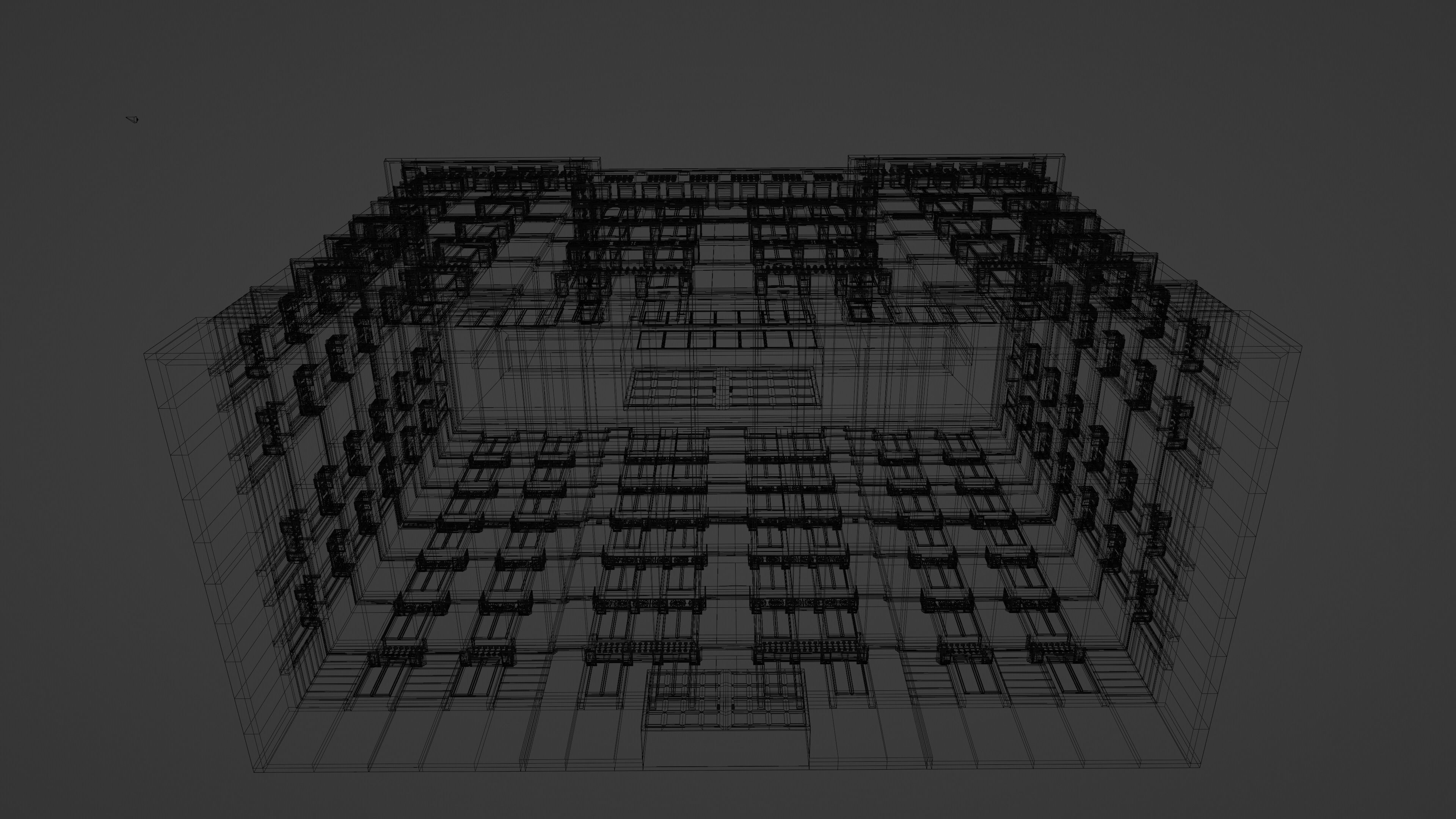 Classical Architecture Apartment 3D model_23