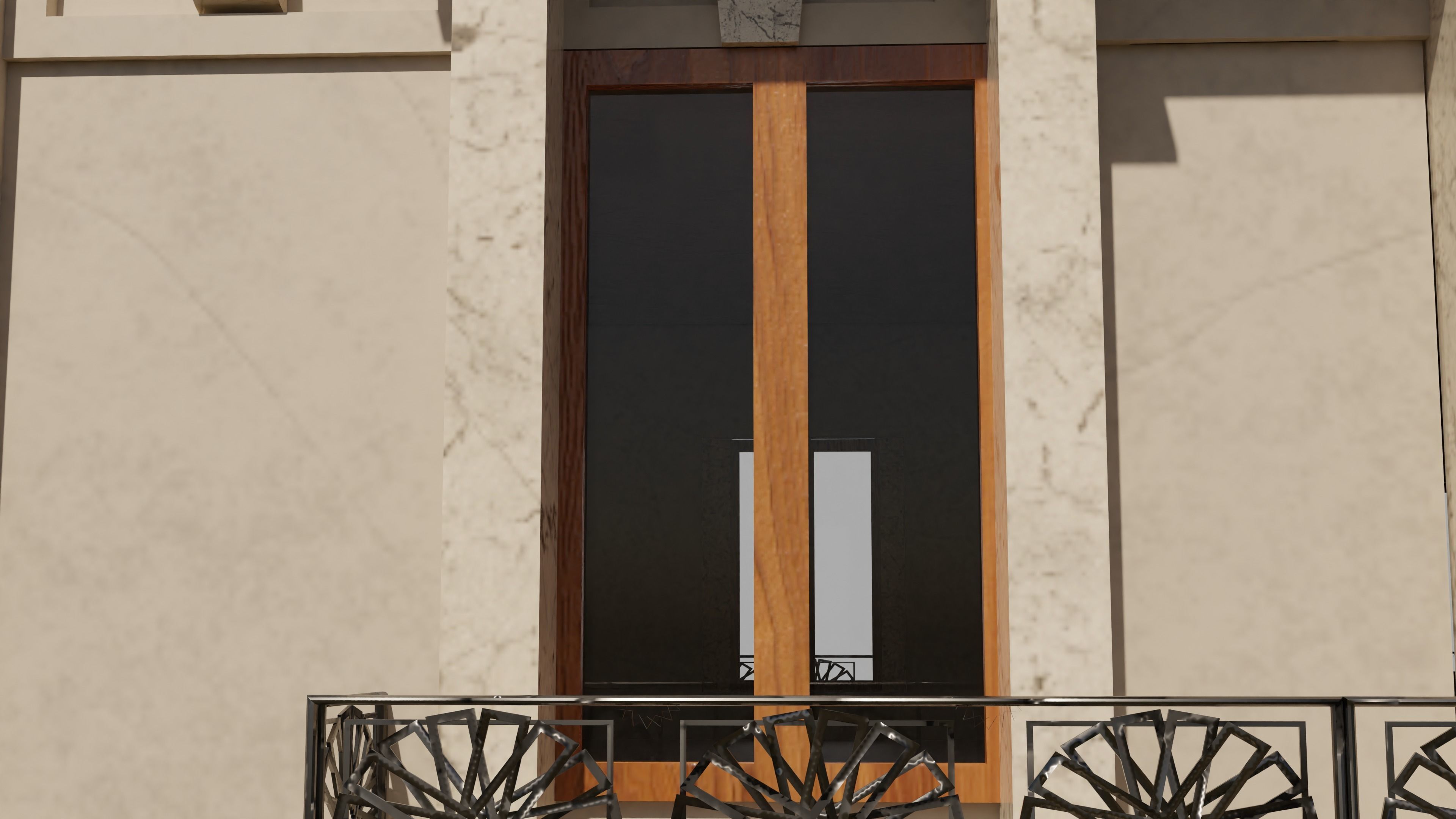 Classical Architecture Apartment 3D model_5