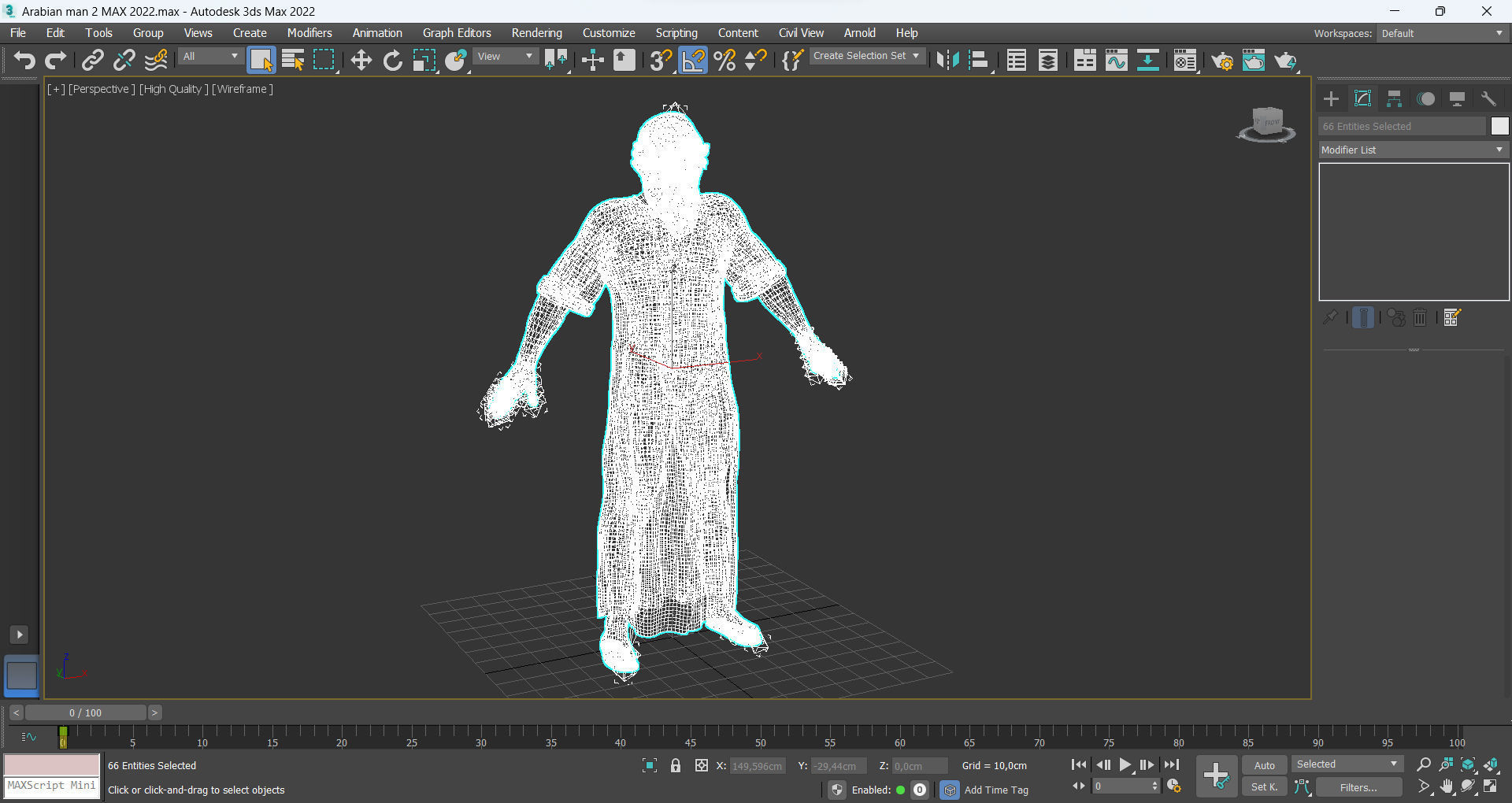 Arab man 2 Low-poly 3D model_14