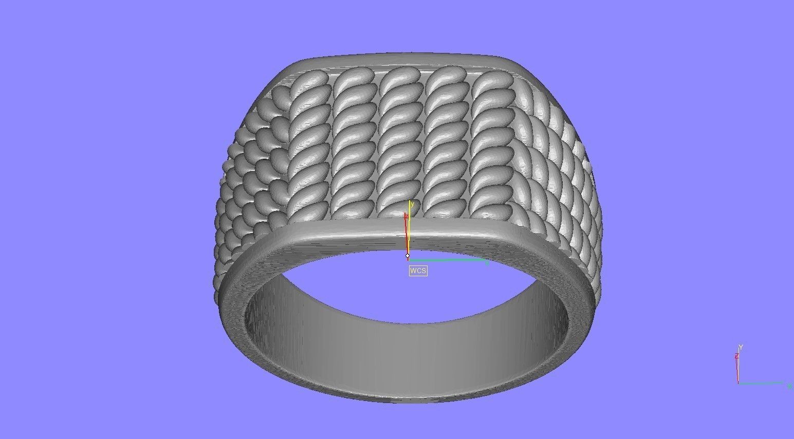 Twisted Wire Spinner Ring for Men 3D print model_13