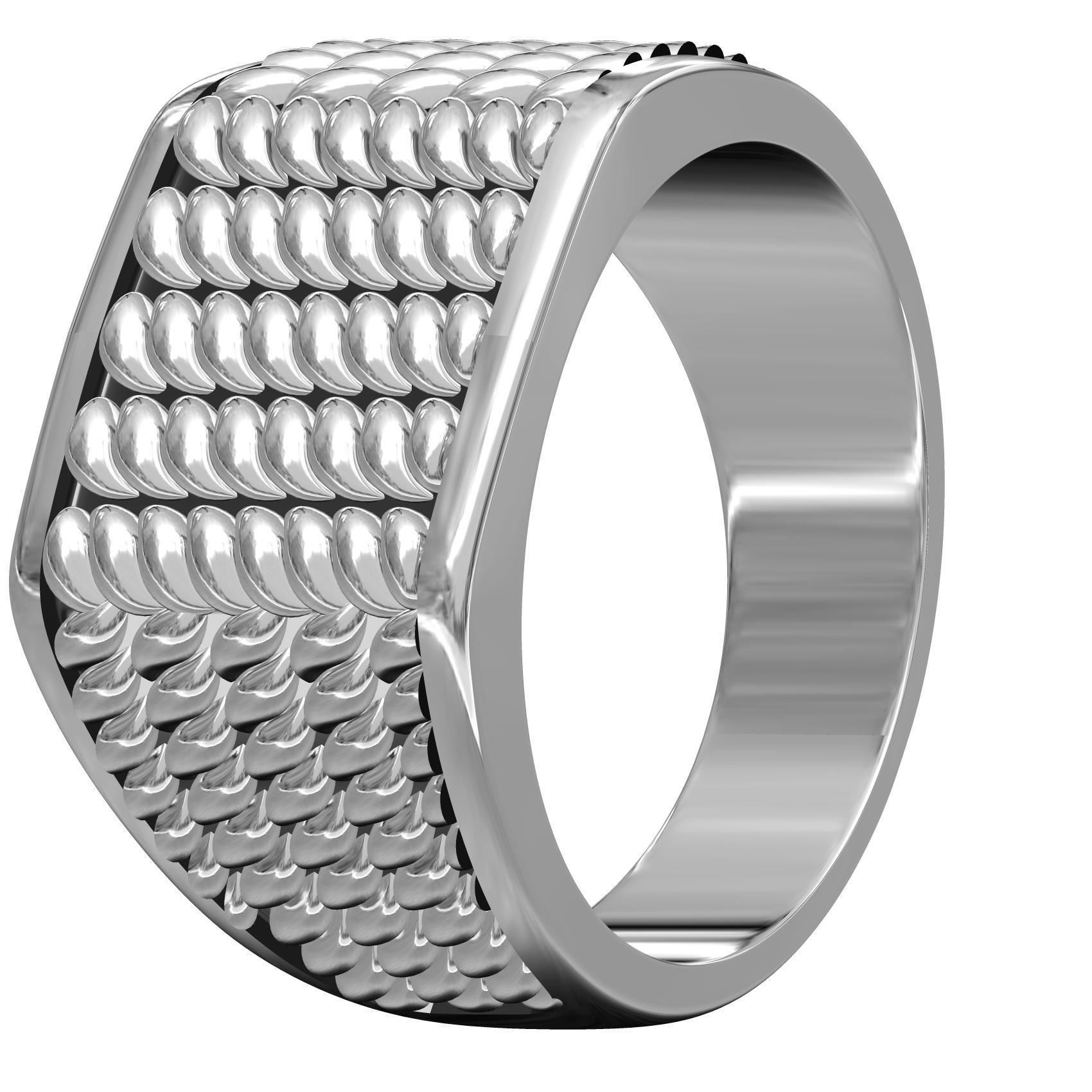 Twisted Wire Spinner Ring for Men 3D print model_3