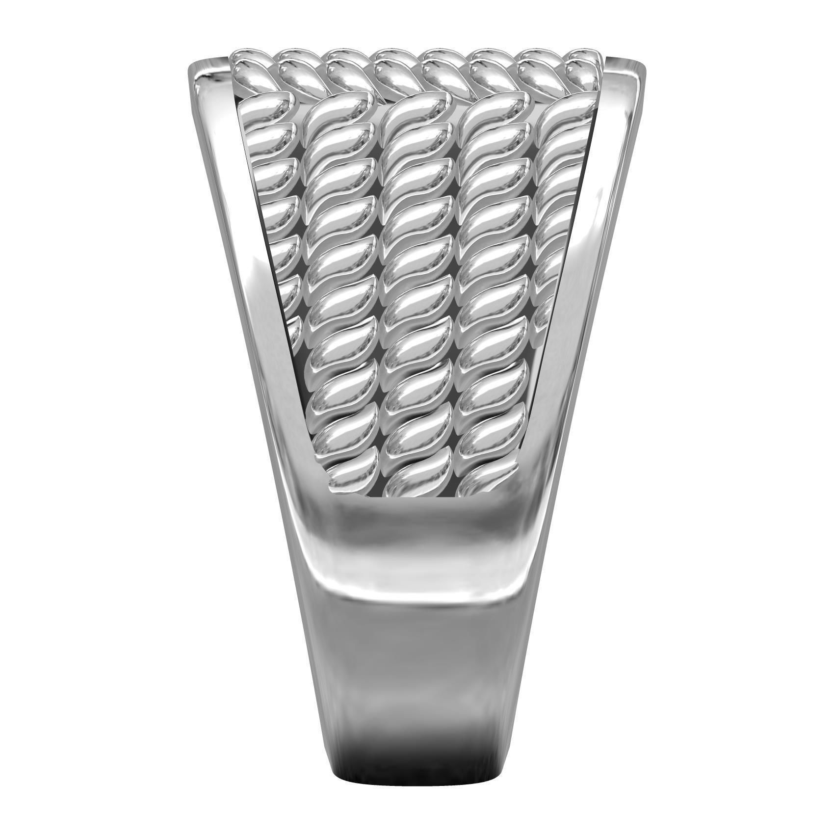 Twisted Wire Spinner Ring for Men 3D print model_6