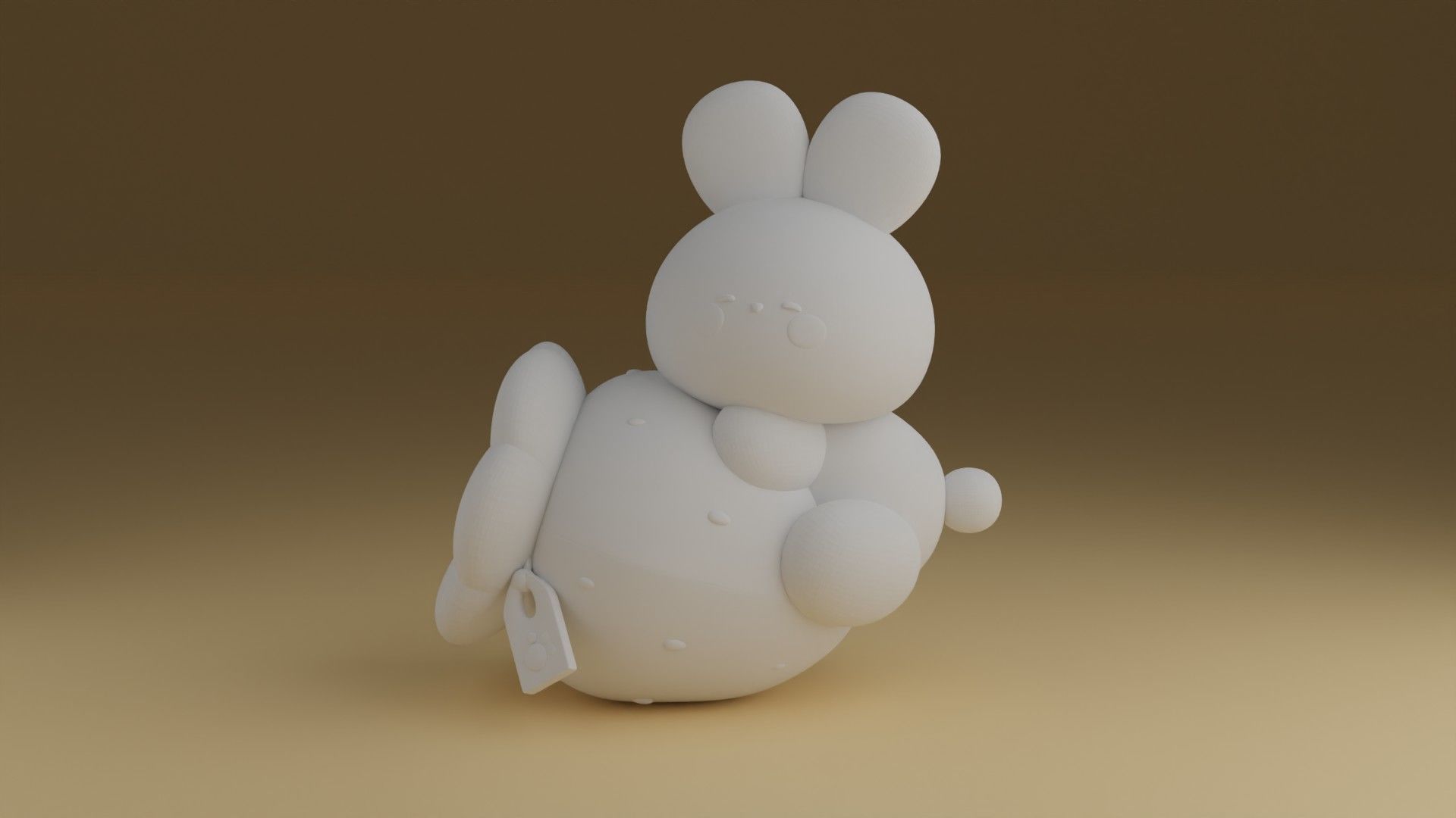 bunny 3D print model_4