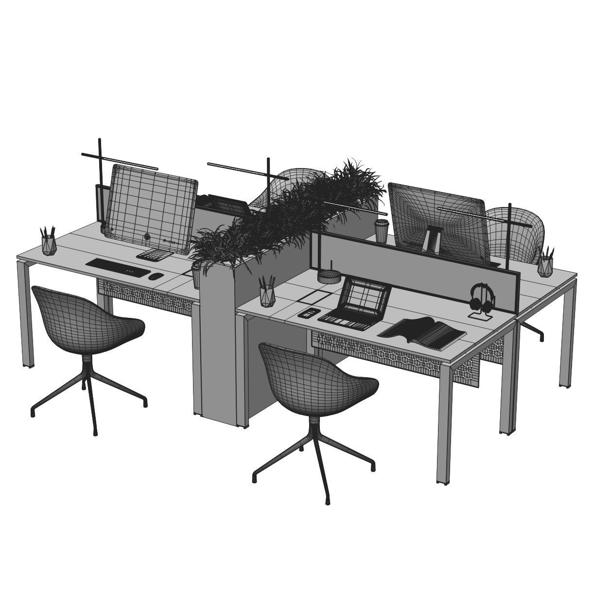 Workplace 15 3D model_6