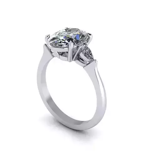 Oval Precious Diamond Ring