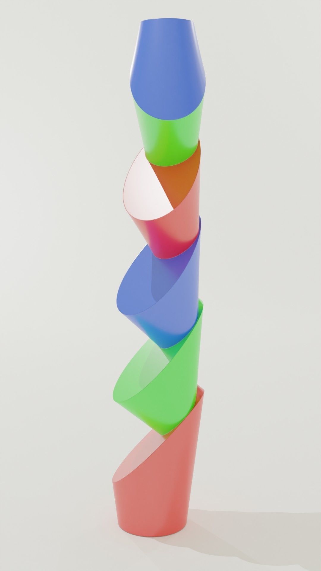 Structural vase 3D print model_3