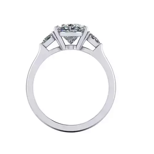 Oval Engagement Ring 