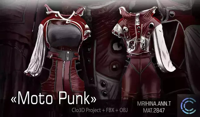Moto Punk 3D model