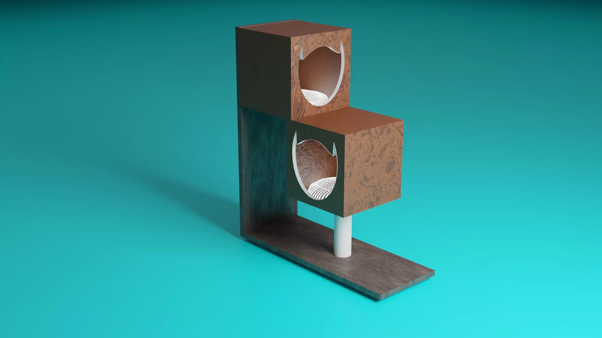 cat house 3D model_0