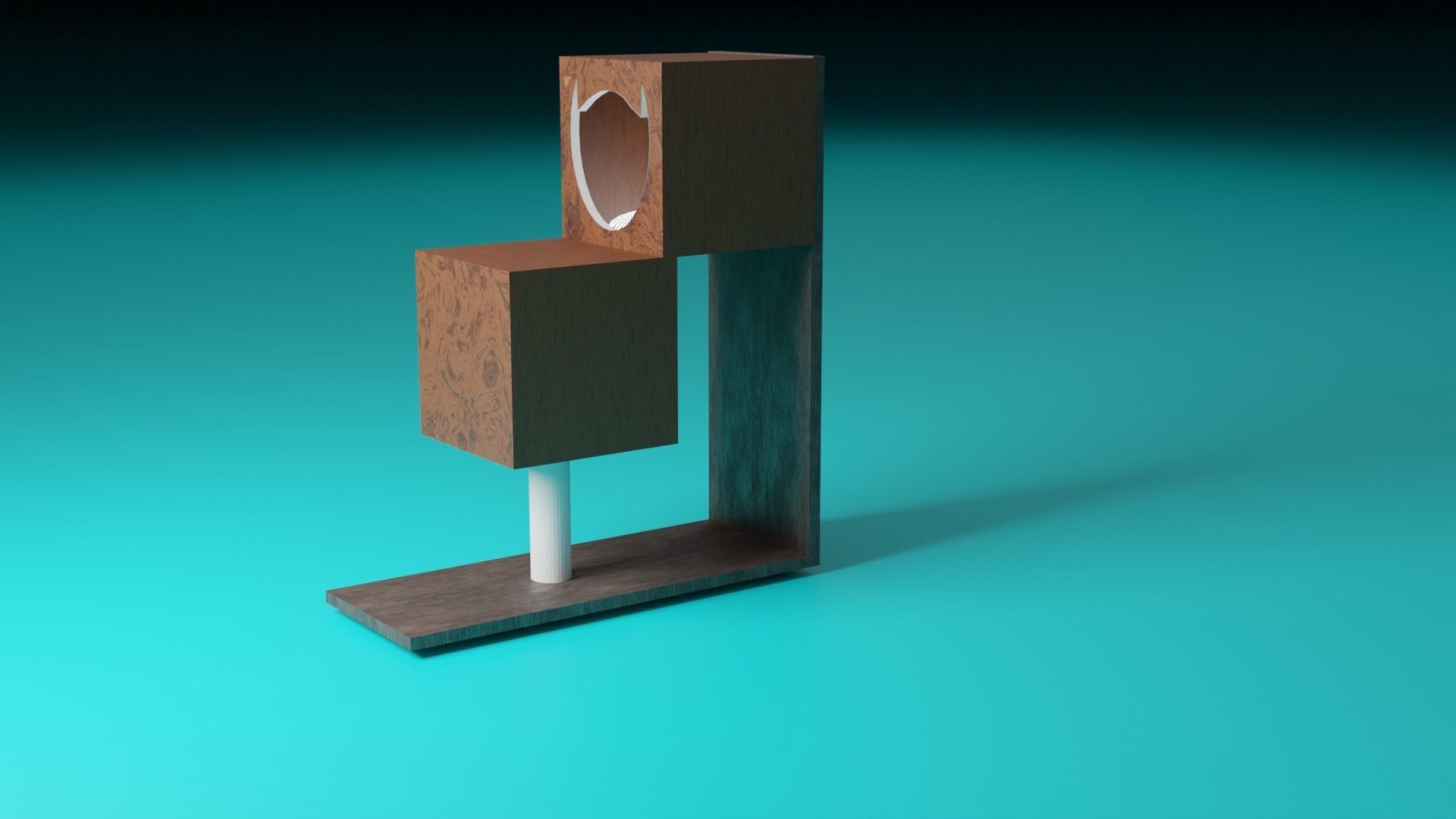 cat house 3D model_1