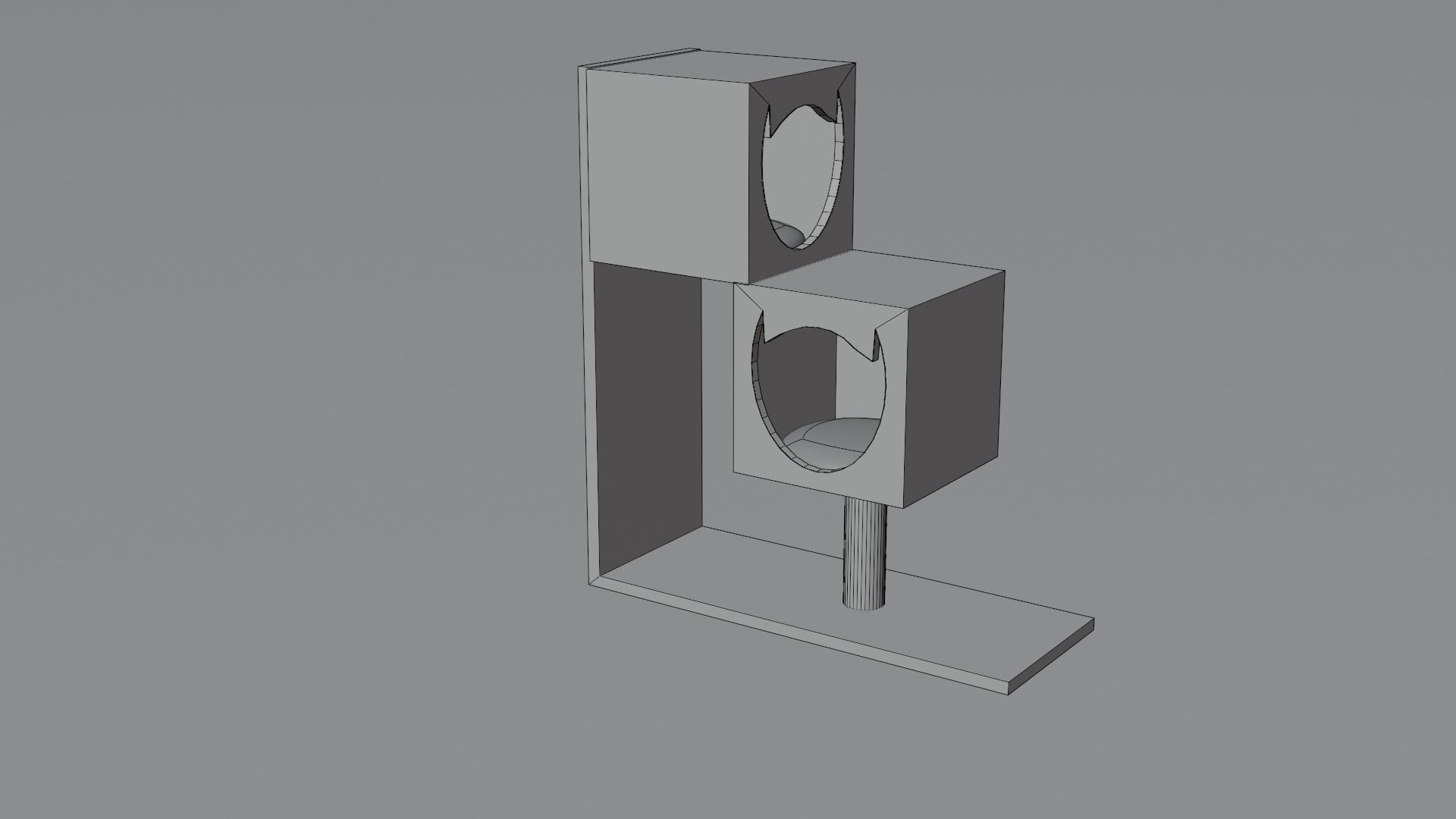 cat house 3D model_3