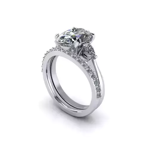 Love Engagement Ring Three Stone