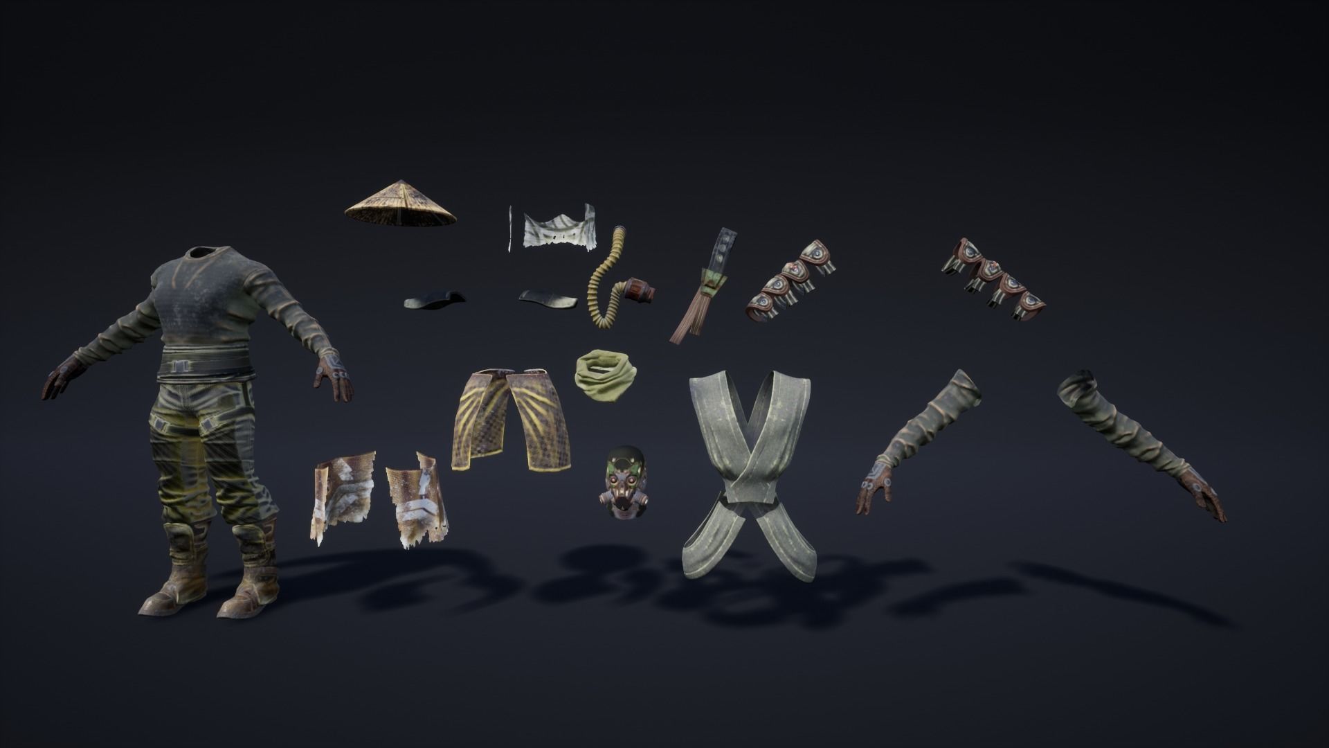 SCI-FI MERCENARY 04 SELLER Low-poly 3D model_12