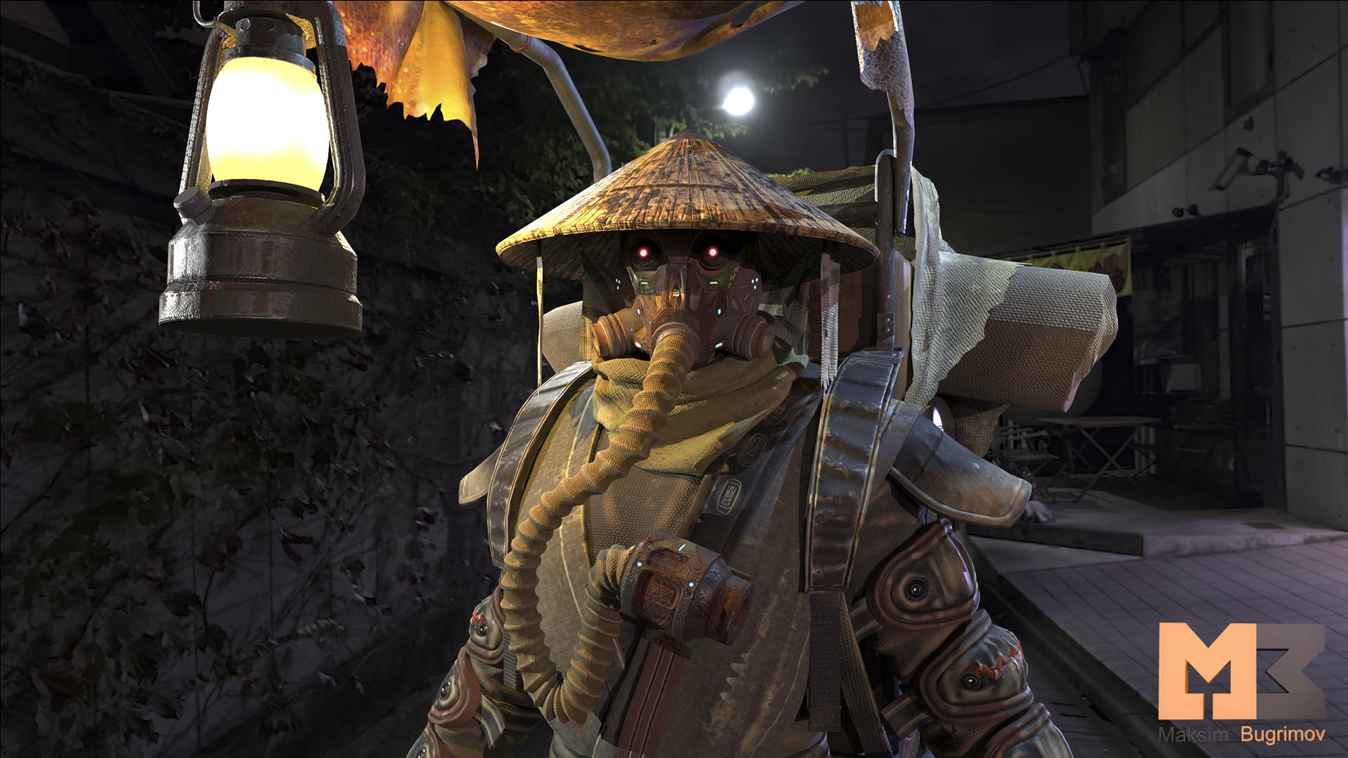 SCI-FI MERCENARY 04 SELLER Low-poly 3D model_4