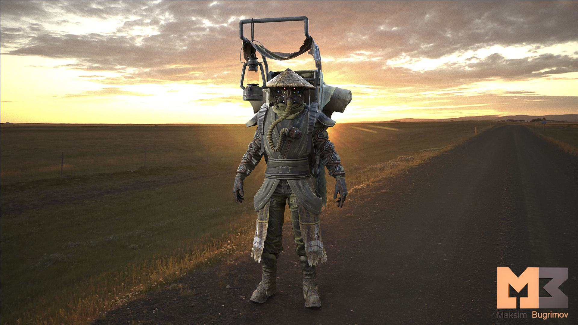 SCI-FI MERCENARY 04 SELLER Low-poly 3D model_6