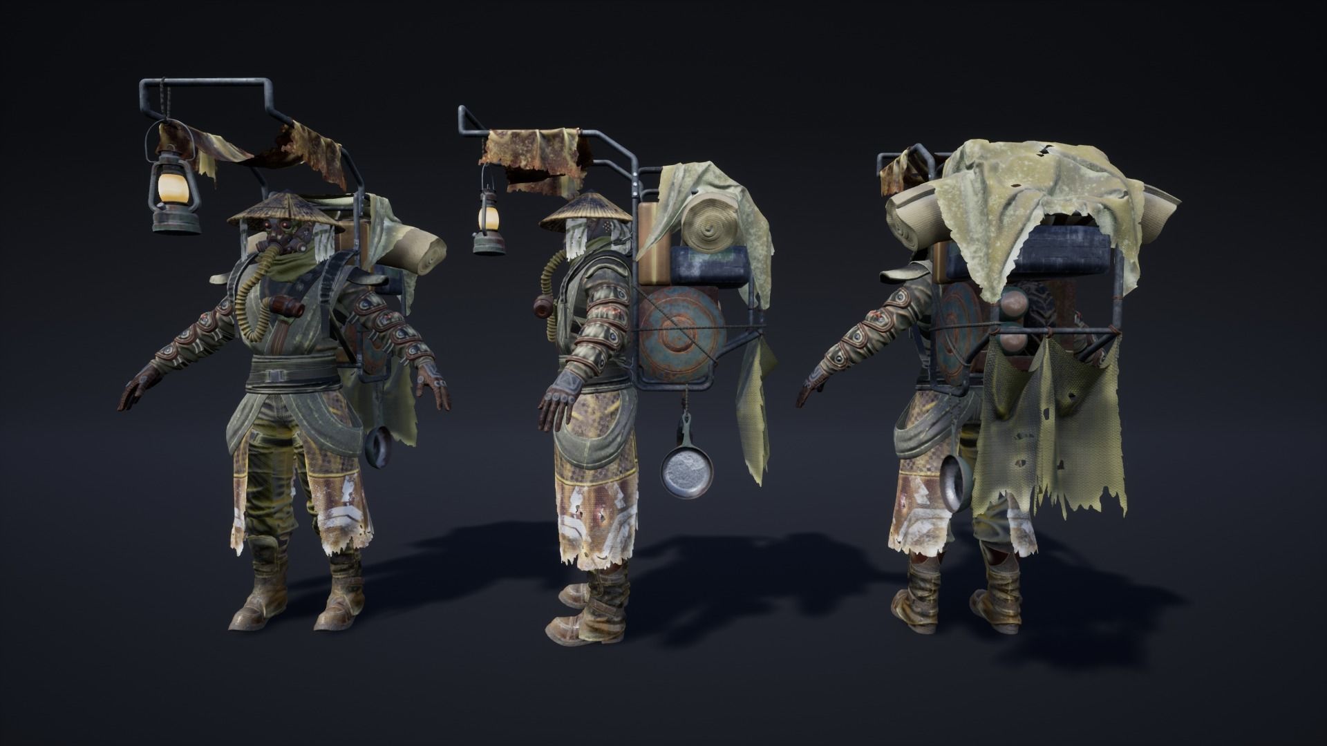 SCI-FI MERCENARY 04 SELLER Low-poly 3D model_7