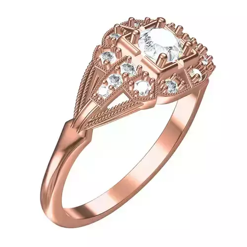 Antique Art Deco Vintage Ring 2