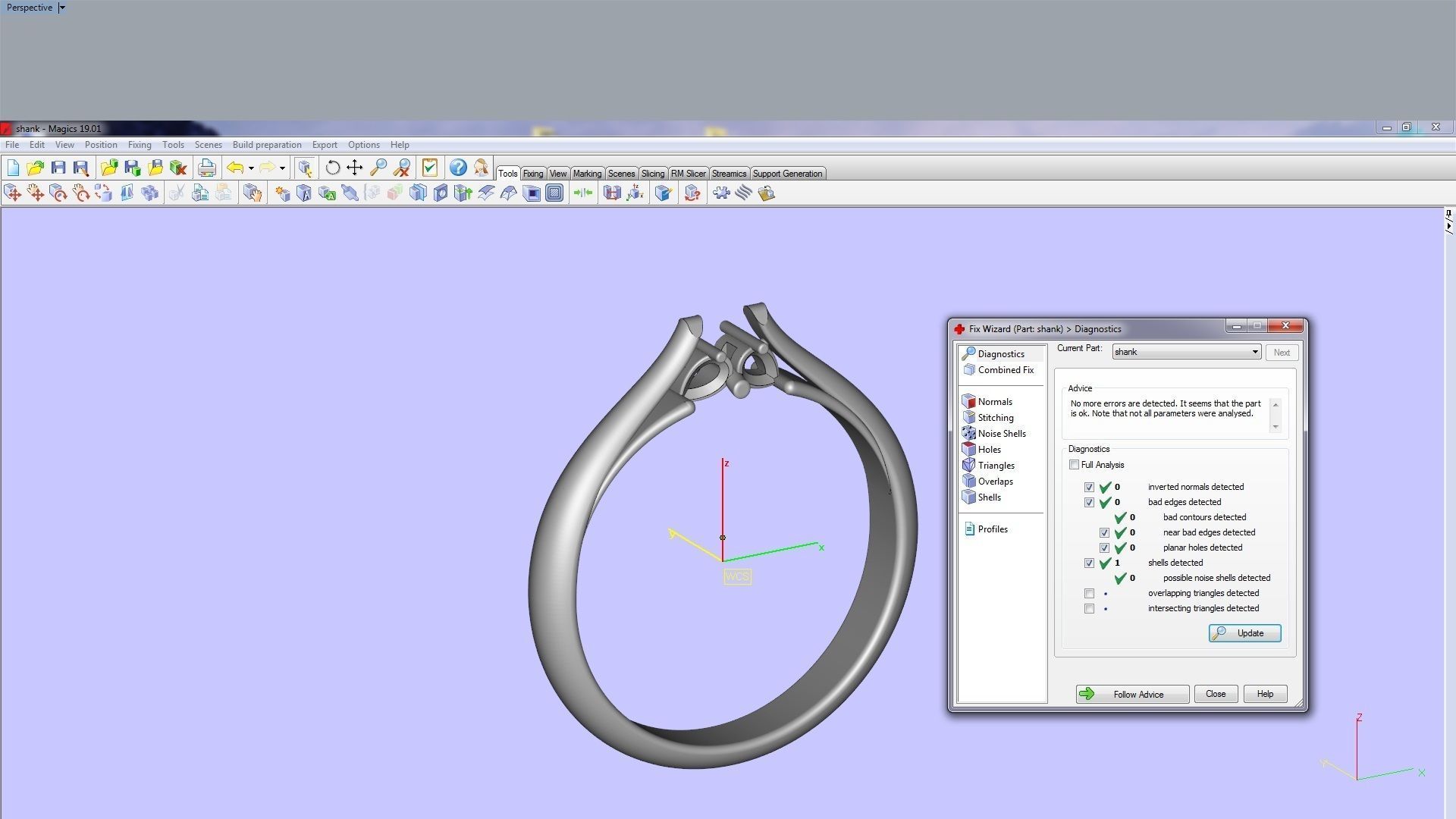solitaire ring by pear 16 5mm 3D print model_9