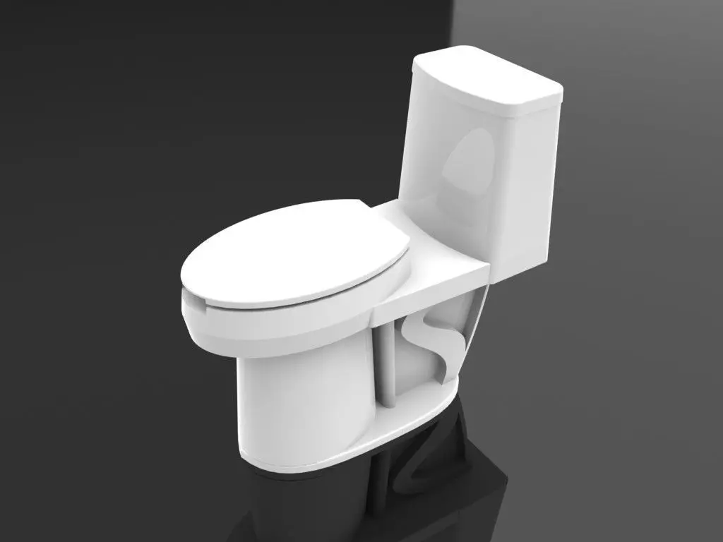 Toilet- commet Free 3D model