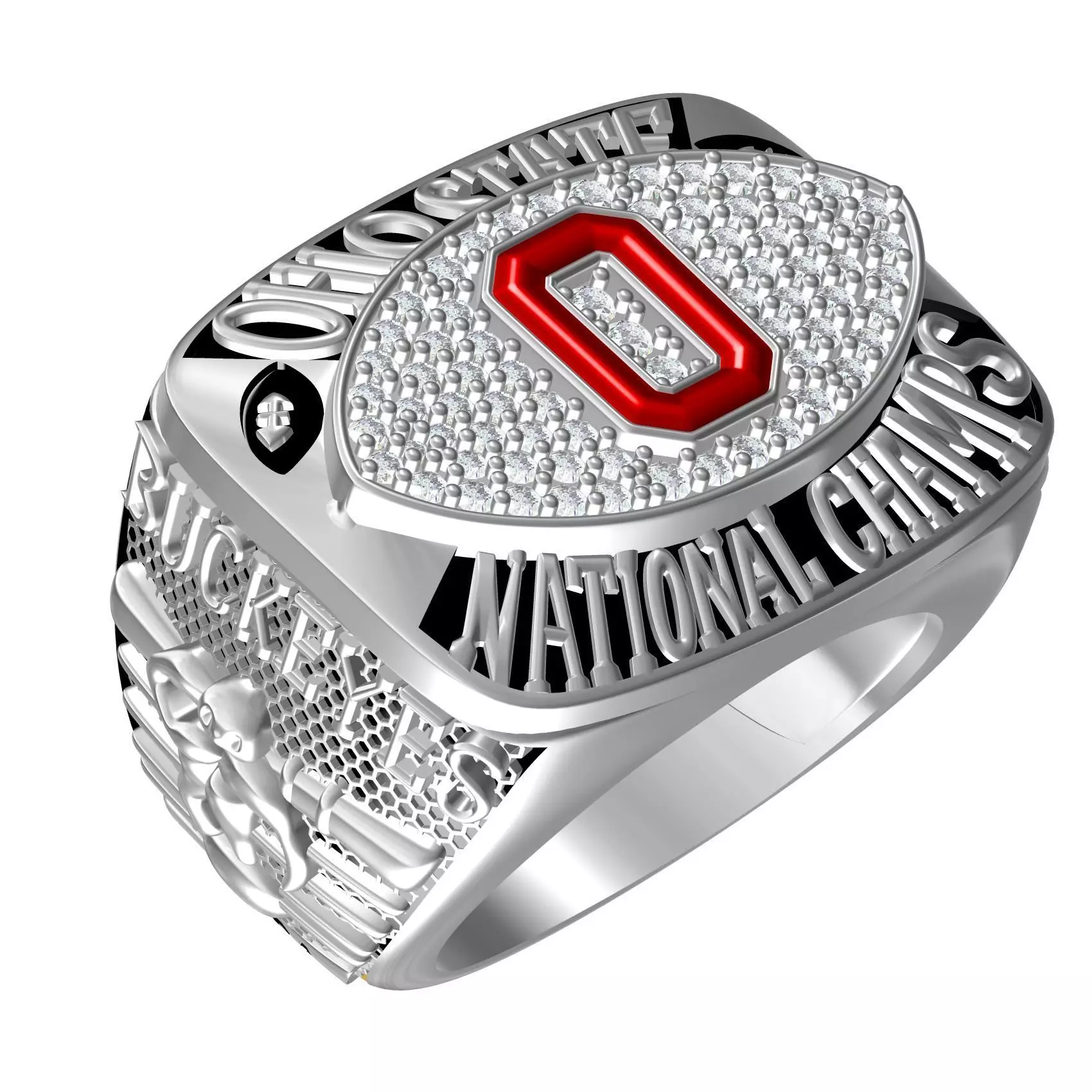 Ohio State Championship Ring 3D print model_0