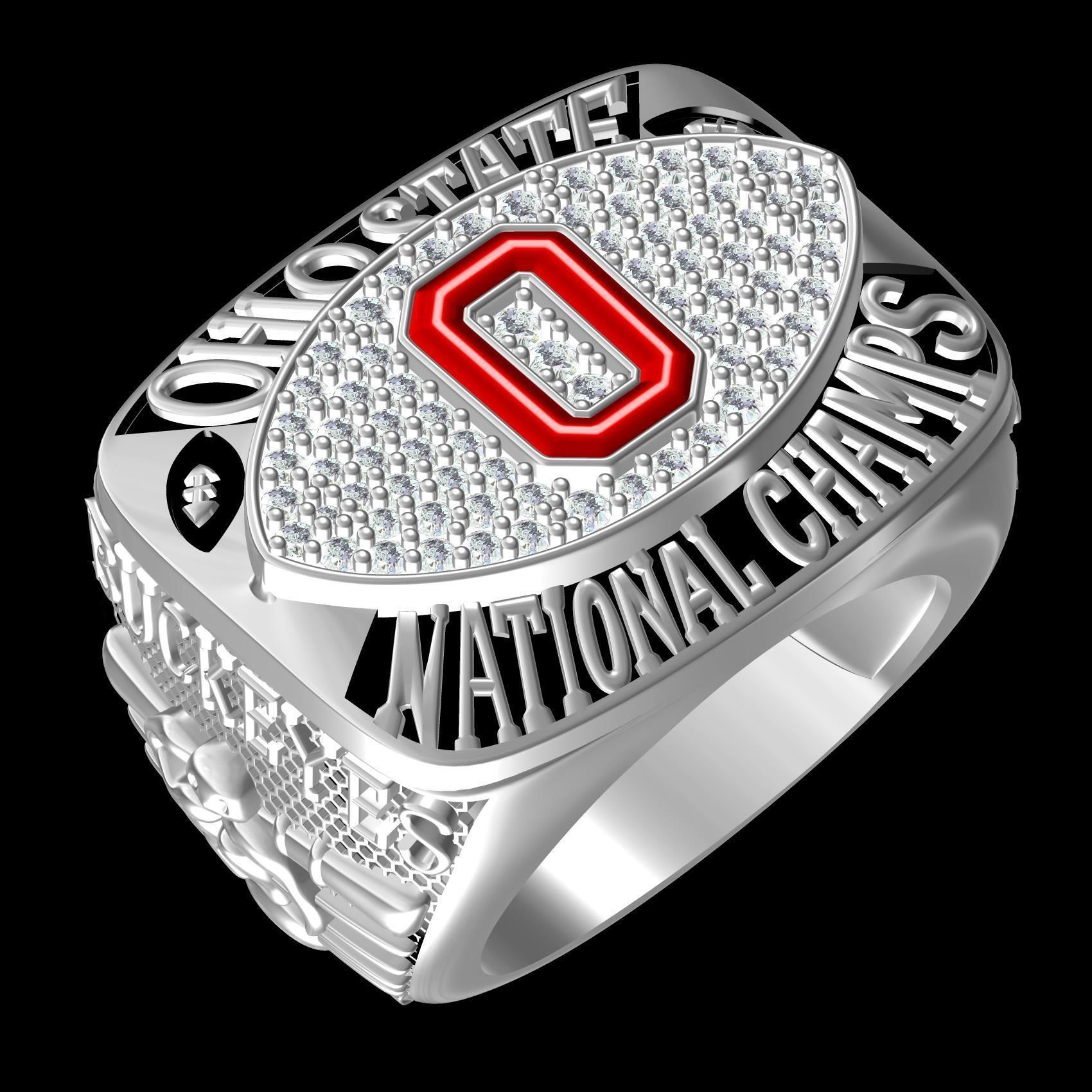 Ohio State Championship Ring 3D print model_12