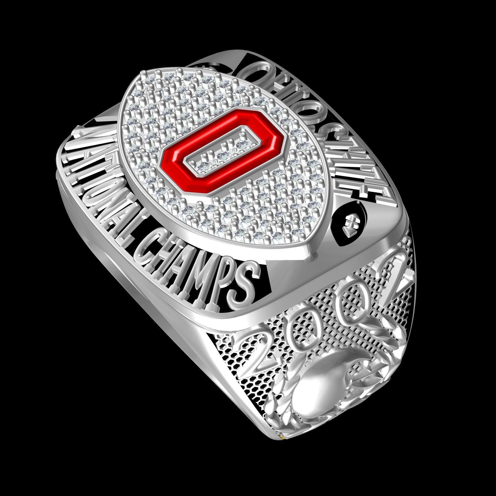Ohio State Championship Ring 3D print model_11